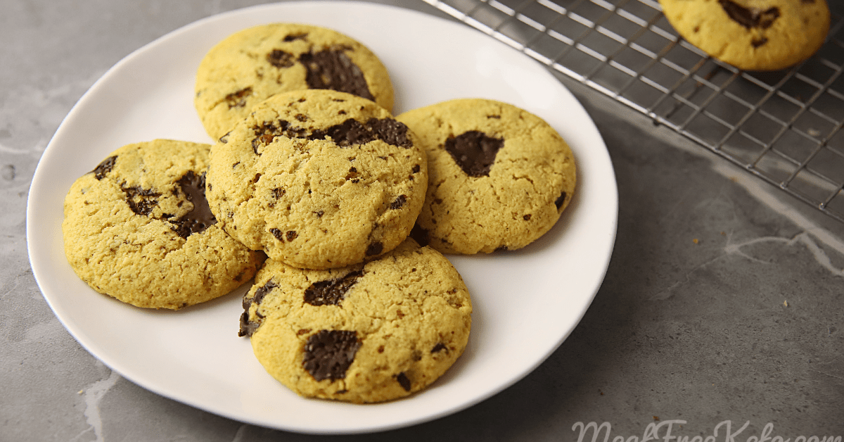 Vegan Keto Chocolate Chip Cookies (gluten-free, nut-free, soy-free) – Meat Free Keto