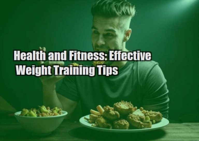 Health and Fitness: Effective Weight Training Tips